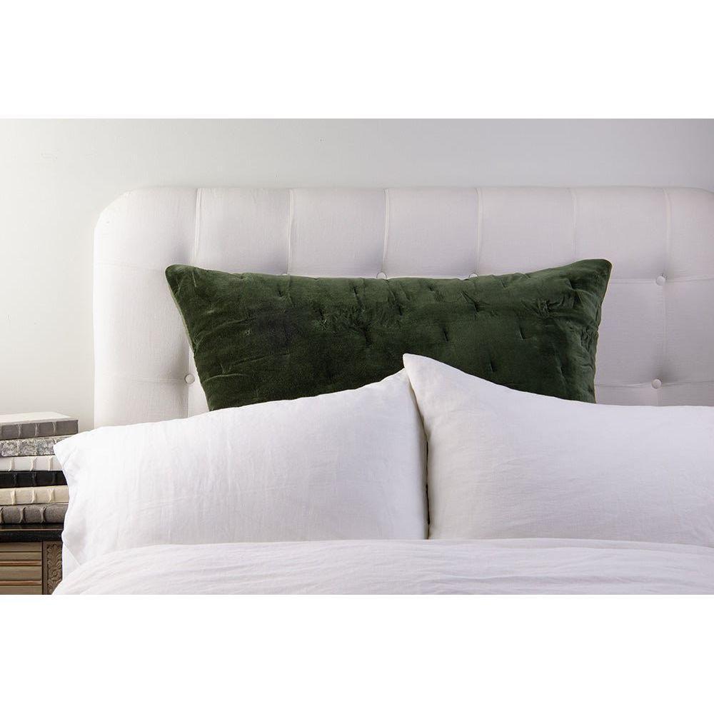 Mesa Linen & Velvet Kale Dutch Euro Sham - Thumbnail 3