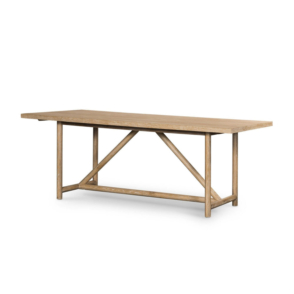 Mika Dining Table - Whitewashed Oak Veneer - #shop_name Dining & Kitchen Tables