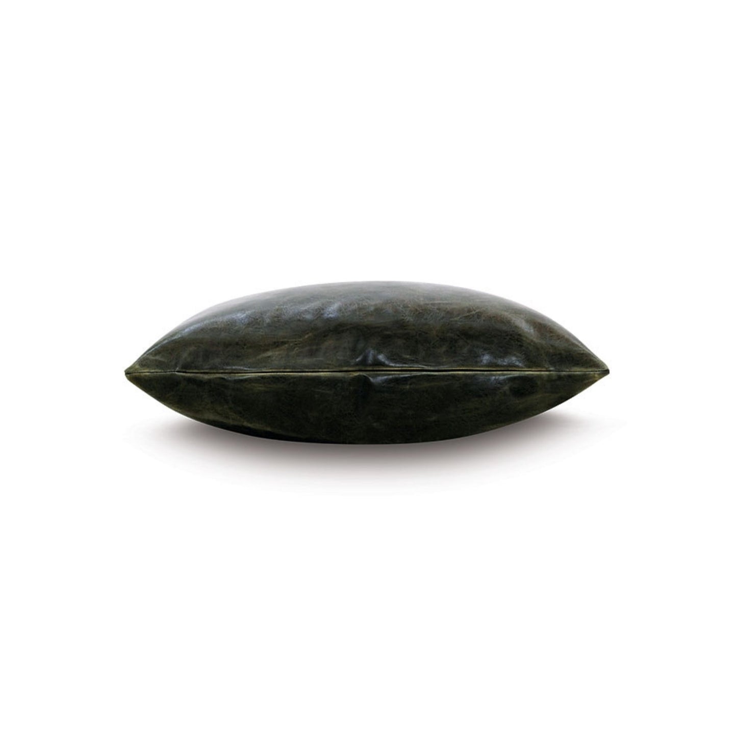 Muse Vegan Leather Decorative Pillow in Emerald - #shop_name Pillows