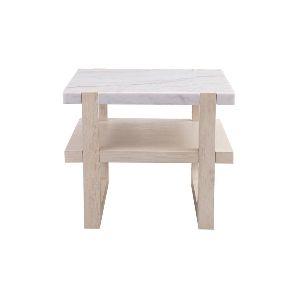 Newport White Rectangle End Table - #shop_name End Table