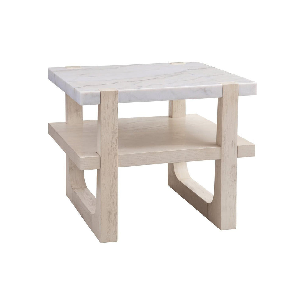 Newport White Rectangle End Table - #shop_name End Table