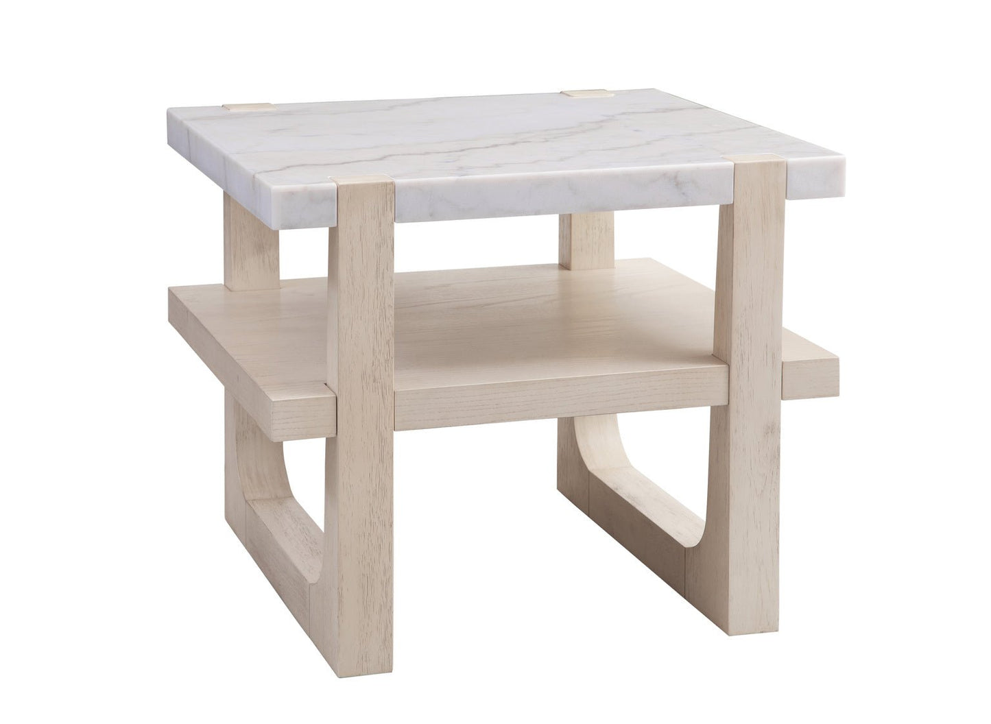 Newport White Rectangle End Table - #shop_name End Table