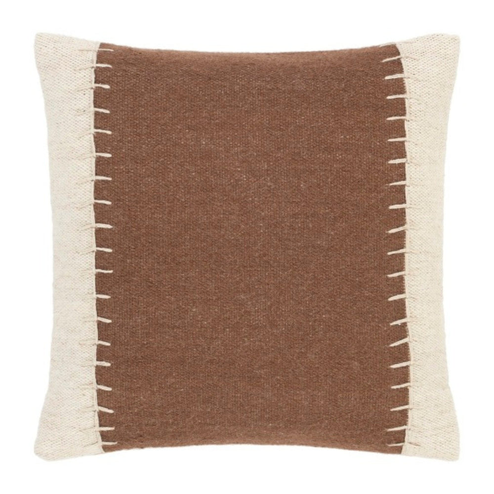 Niko Brown and Ivory Square Pillow - #shop_name Pillows