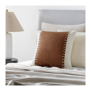 
                
                    Load image into Gallery viewer, Niko Brown and Ivory Square Pillow - #shop_name Pillows
                
            