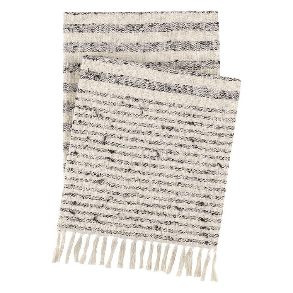 
                      
                        Northville Stripe Black/Ivory Indoor/Outdoor Throw - #shop_name Throws
                      
                    