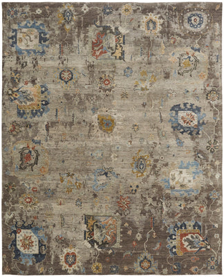 OI Oberoi Camel/Brown Hand Knotted Rug