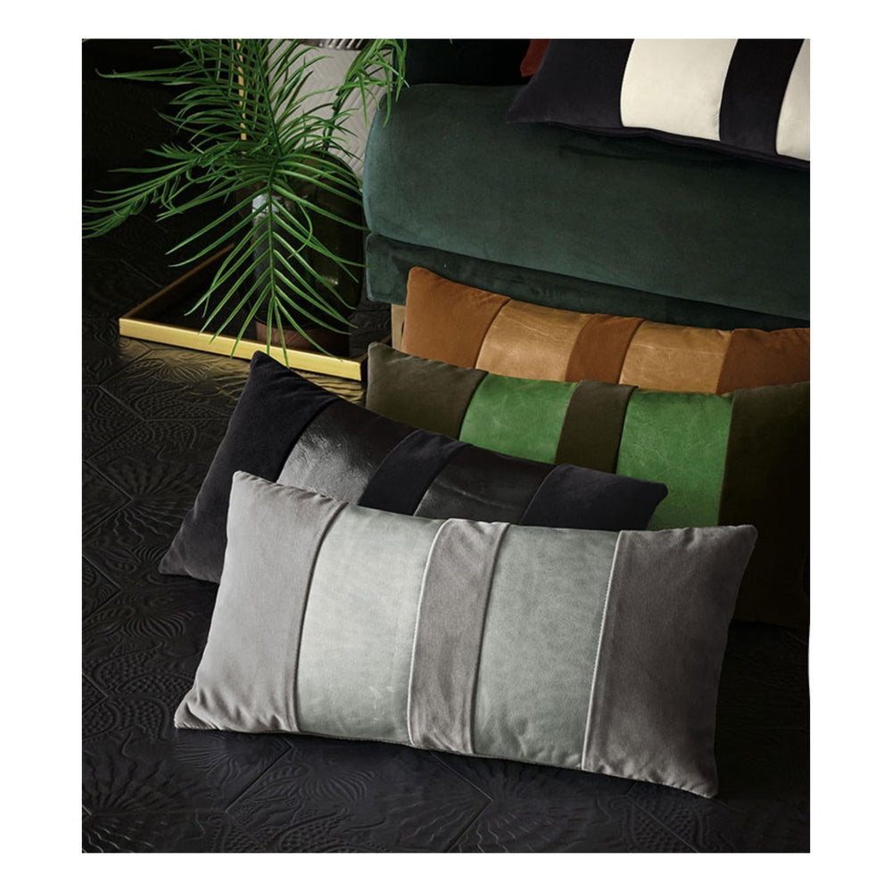 Oriel Stripe Decorative Pillow in Charcoal - #shop_name Pillows
