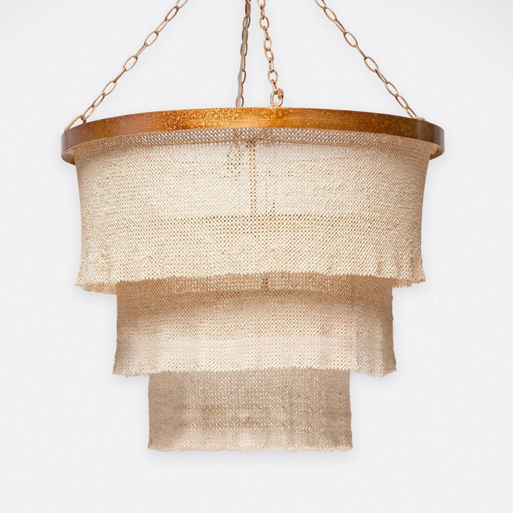
                      
                        Patricia Round Chandelier, Natural Coco Beads Gold Metal - #shop_name Lighting
                      
                    