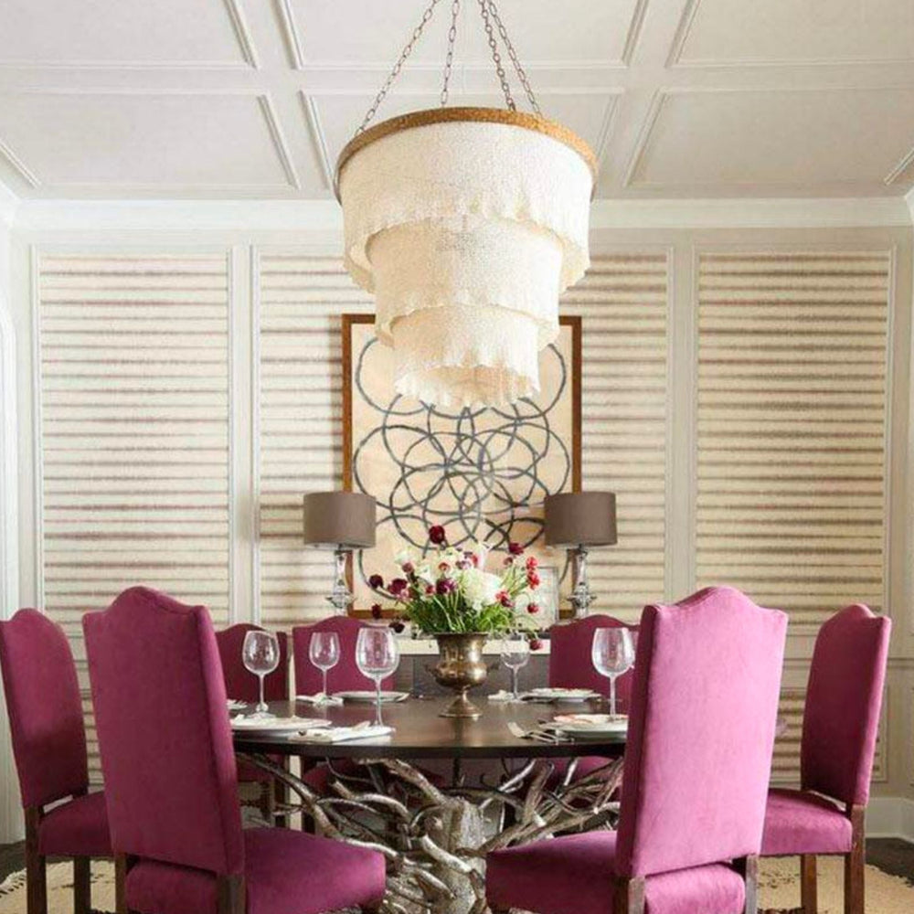
                      
                        Patricia Round Chandelier, Natural Coco Beads Gold Metal - #shop_name Lighting
                      
                    