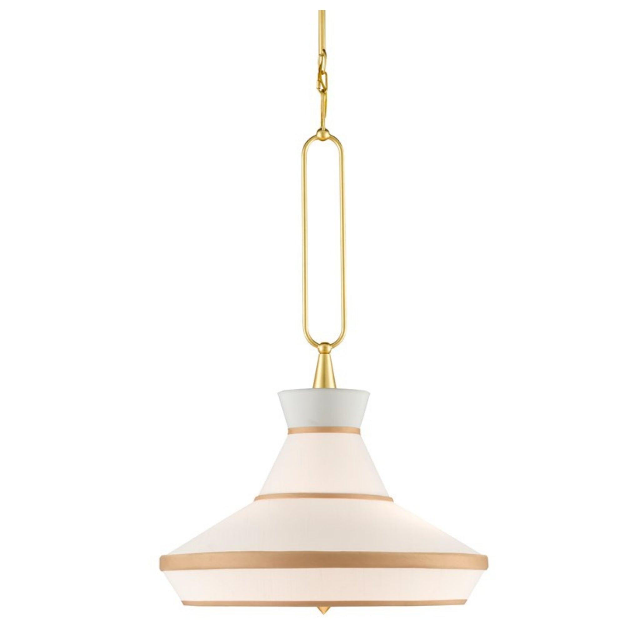 Perth Gold & White Pendant