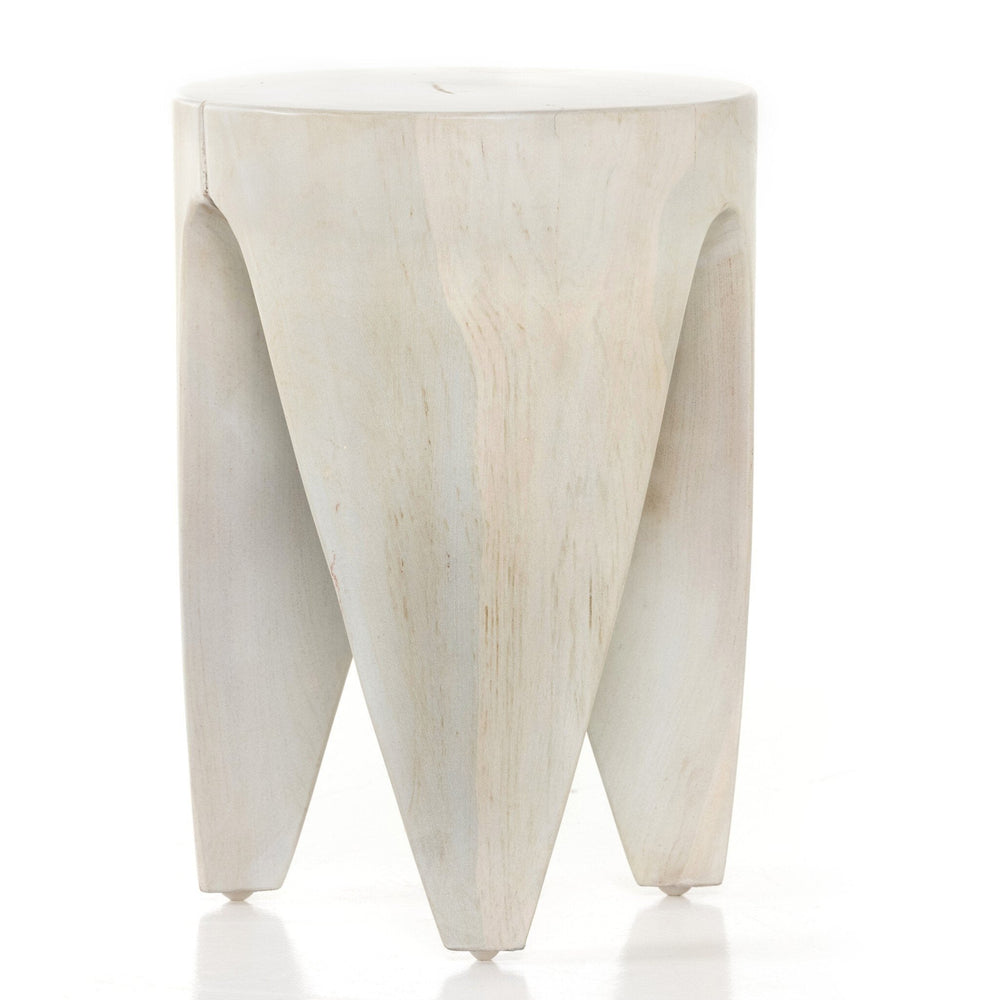 Petros Outdoor End Table - Ivory Teak - #shop_name Outdoor Tables & Storage