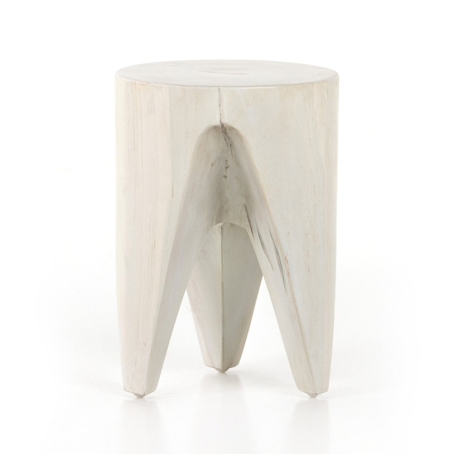 Petros Outdoor End Table - Ivory Teak - #shop_name Outdoor Tables & Storage