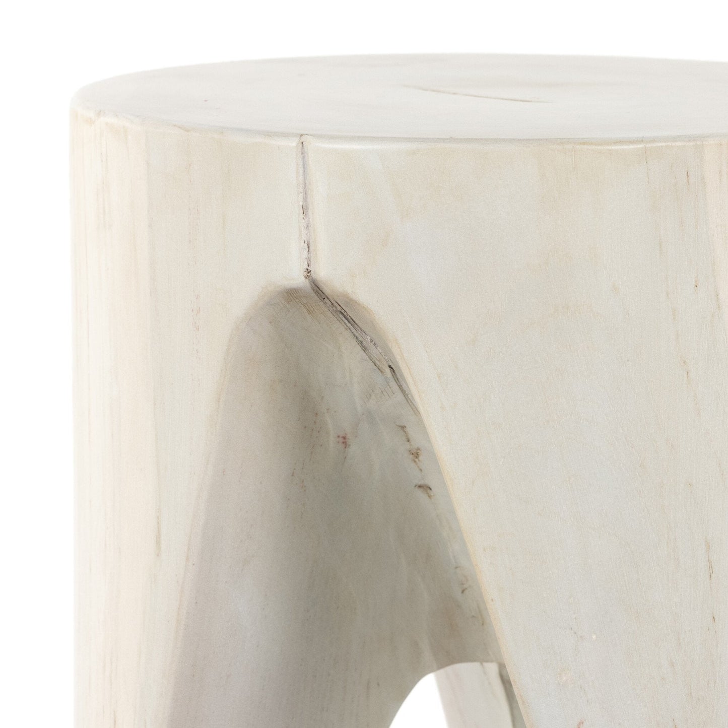 Petros Outdoor End Table - Ivory Teak - #shop_name Outdoor Tables & Storage