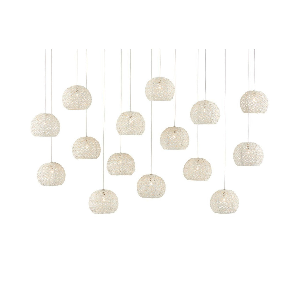 Piero Rectangular 15-Light Multi-Drop Pendant - #shop_name Chandeliers