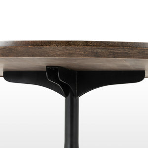 Powell Dining Table - English Brown Oak Veneer - #shop_name Dining & Kitchen Tables