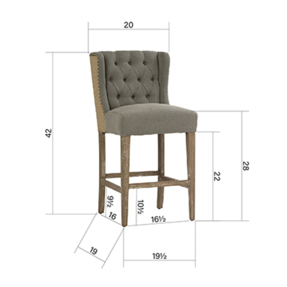 
                      
                        Reilly Barstool with Performance Fabric - #shop_name Chair
                      
                    