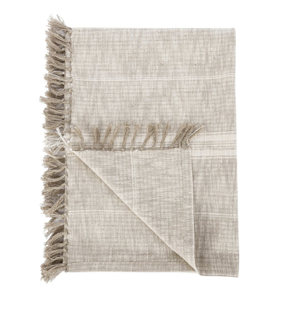 
                
                    Load image into Gallery viewer, Ria Natural/Ivory Throw 50x70 - #shop_name Throw
                
            