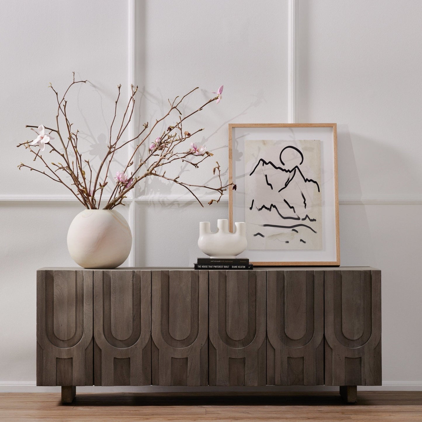 Rivka Media Console - Aged Grey - #shop_name Media Consoles