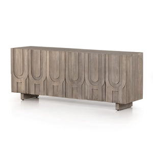 
                
                    Load image into Gallery viewer, Rivka Media Console - Aged Grey - #shop_name Media Consoles
                
            