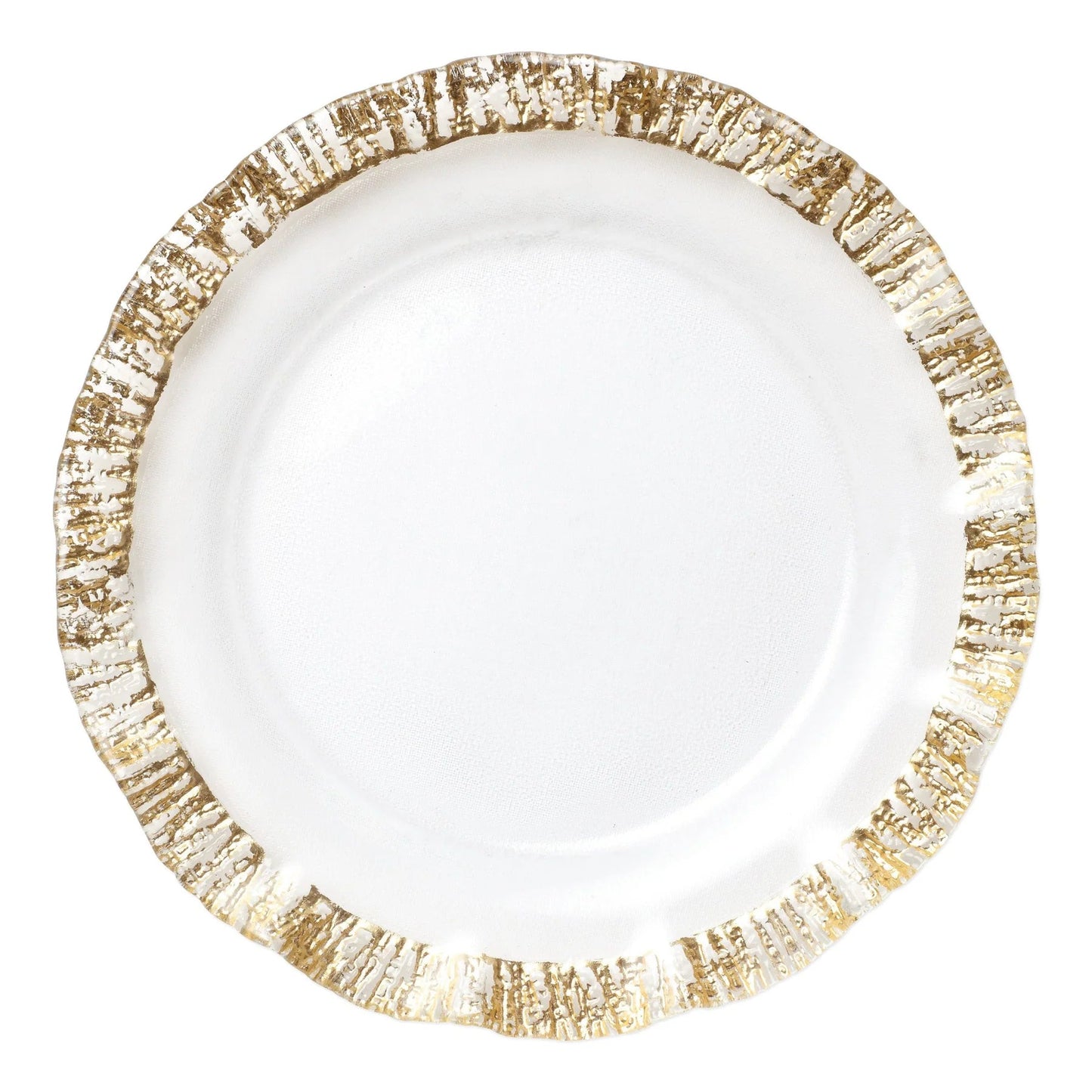 RUFOLO GLASS SERVICE PLATE/CHARGER - #shop_name