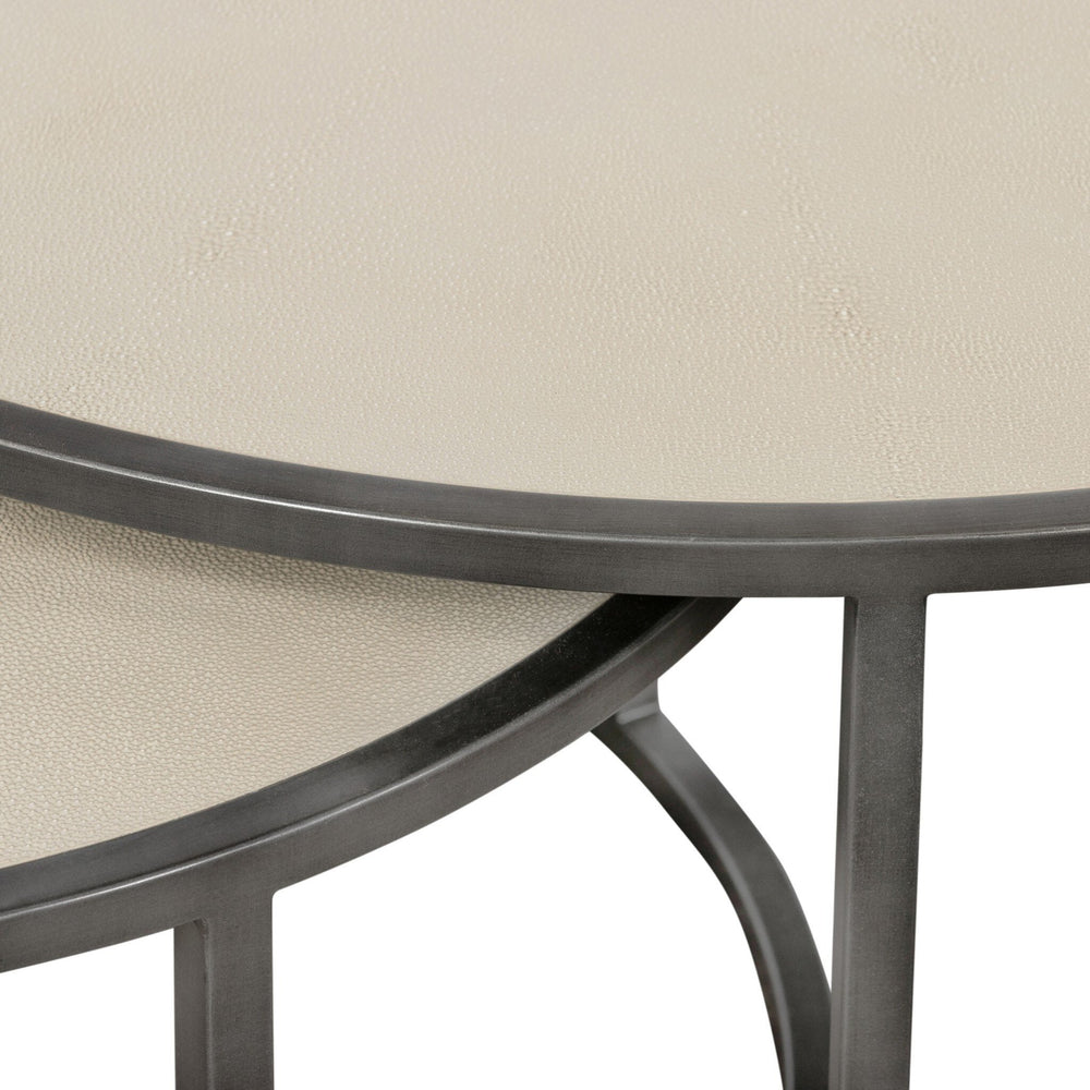 Shagreen Nesting Coffee Table - Ivory Shagreen - #shop_name Coffee Tables