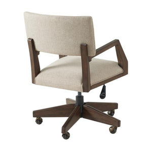 
                
                    Load image into Gallery viewer, Sheffield Upholstered Desk Chair - #shop_name Swivel Chair
                
            