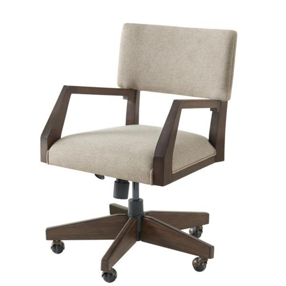 
                
                    Load image into Gallery viewer, Sheffield Upholstered Desk Chair - #shop_name Swivel Chair
                
            