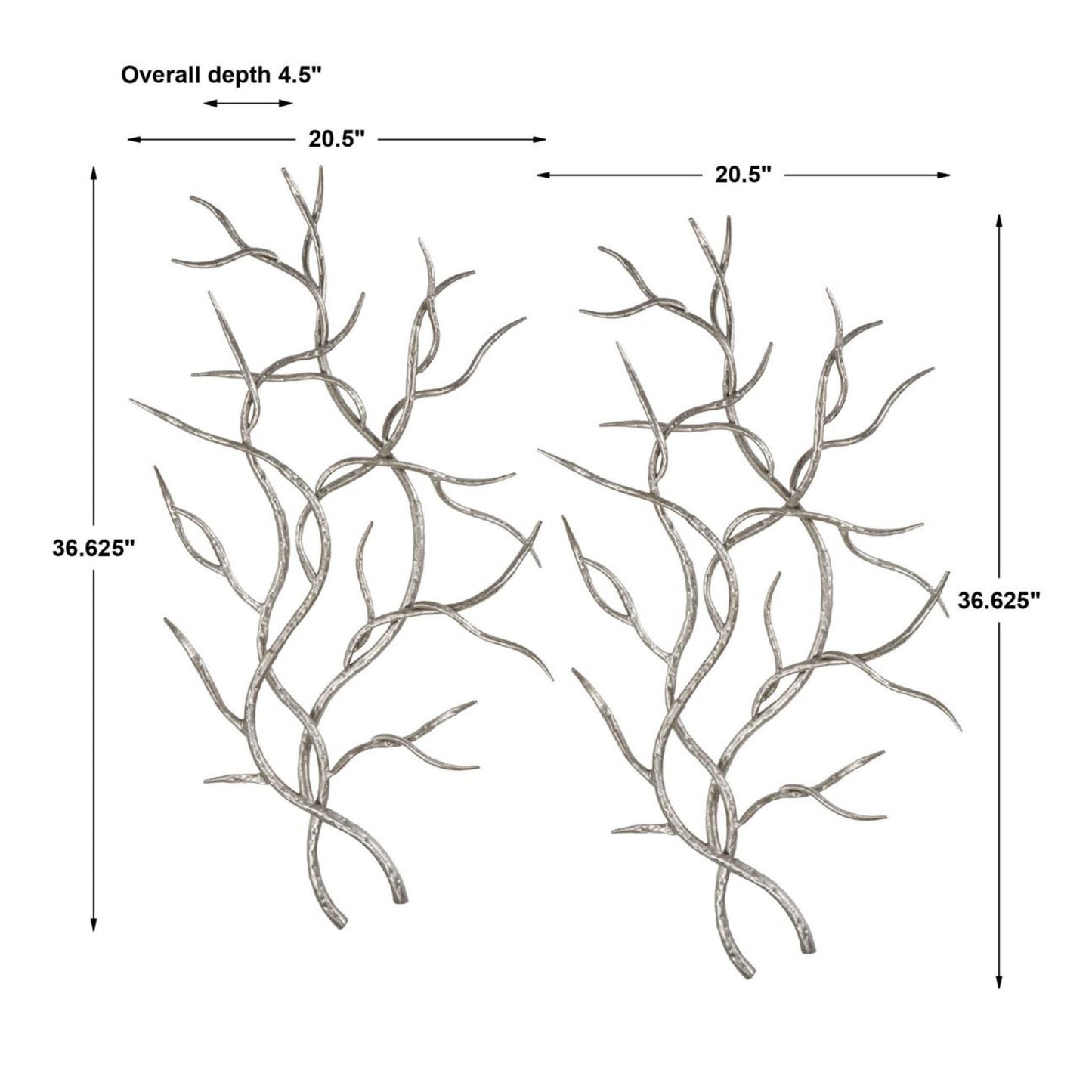 Silver Branches Wall Decor - #shop_name wall decor