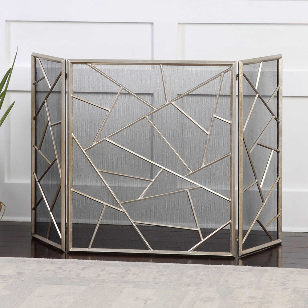 
                      
                        Silver Leaf Finish Armino Fireplace Screen - #shop_name Fireplace Screens
                      
                    