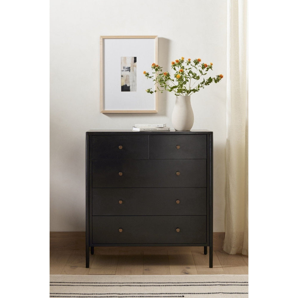 Soto 5 Drawer Dresser - Black - #shop_name Dressers & Chests