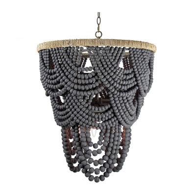 Southern Living - Lorelei Wood Bead Chandelier