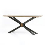 Spider Console Table - Bright Brass Clad