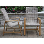 Teak & Rope Basket Loungers (Sold as Pair) - #shop_name Outdoor Chair