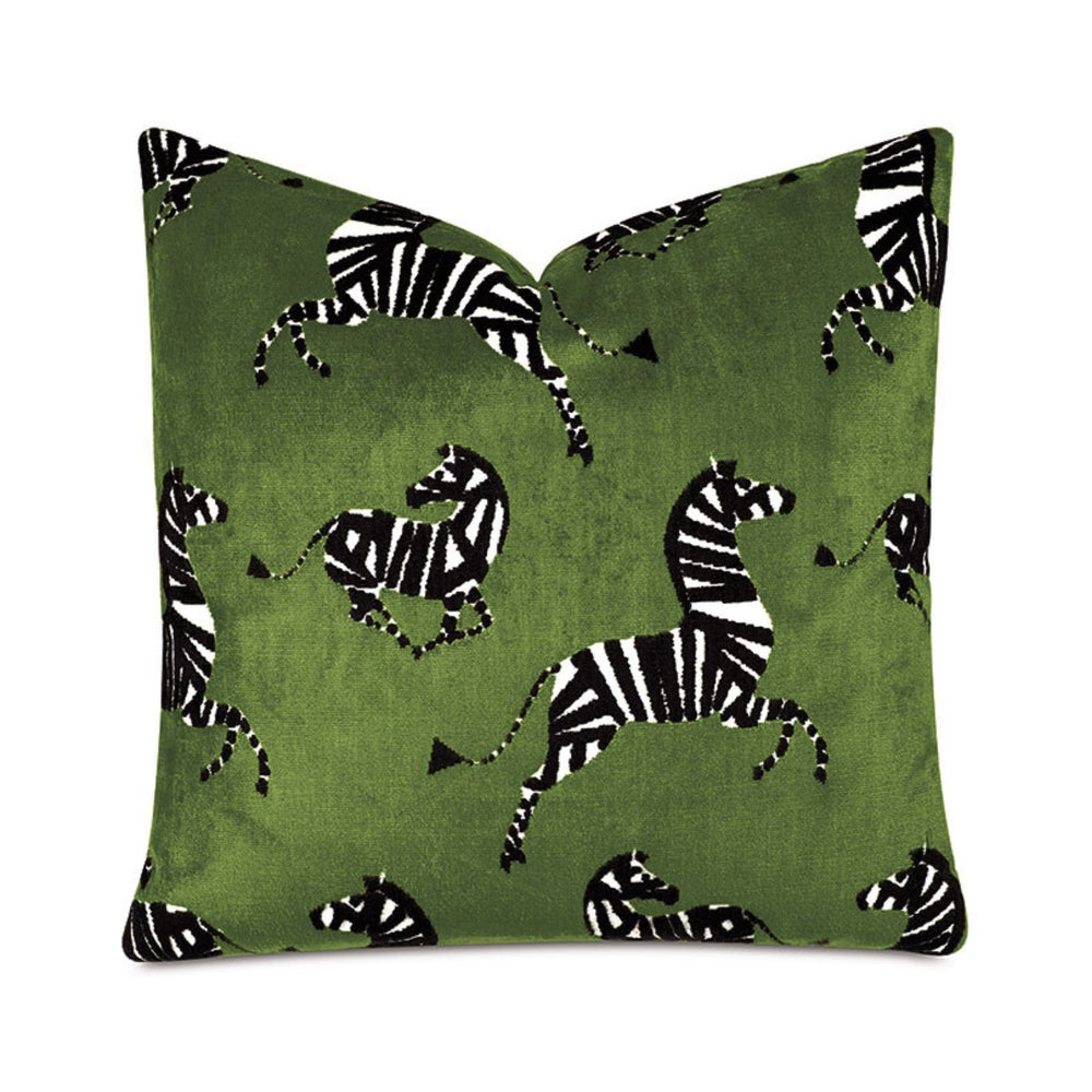 Tenenbaum Zebra Decorative Pillow in Sage - #shop_name Pillows