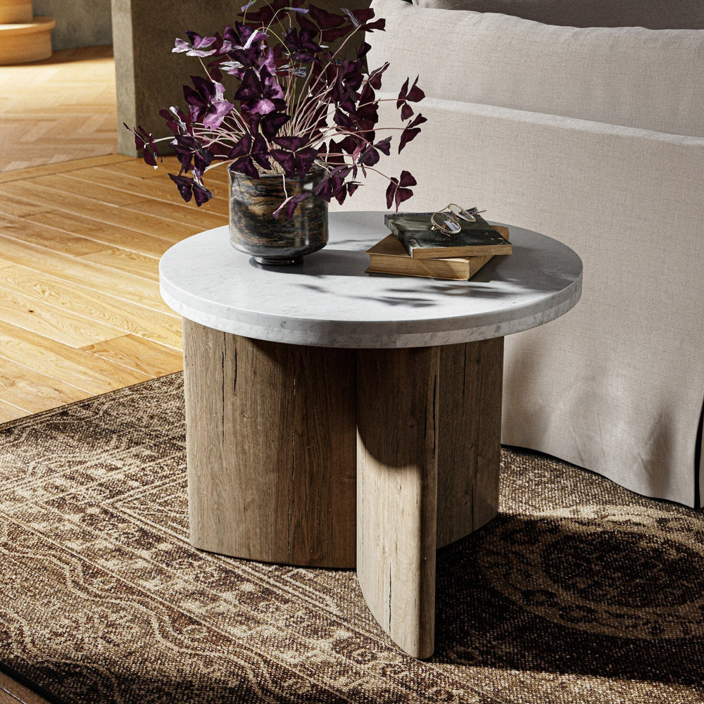 
                      
                        Toli End Table - Italian White Marble - #shop_name Side & End Tables
                      
                    