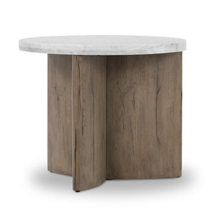 
                
                    Load image into Gallery viewer, Toli End Table - Italian White Marble - #shop_name Side &amp;amp; End Tables
                
            