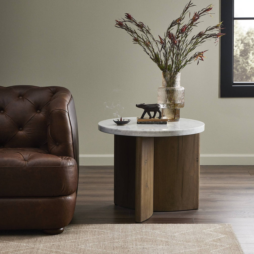
                      
                        Toli End Table - Italian White Marble - #shop_name Side & End Tables
                      
                    