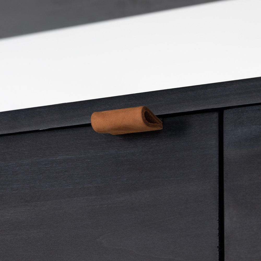 
                      
                        Trey Modular Wall Desk W/ 2 Bookcases - Black Wash Poplar - #shop_name Desks
                      
                    