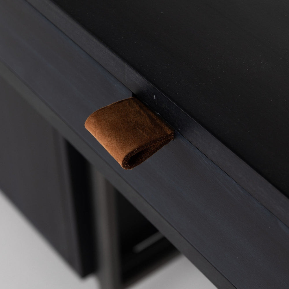 
                      
                        Trey Modular Wall Desk W/ 2 Bookcases - Black Wash Poplar - #shop_name Desks
                      
                    