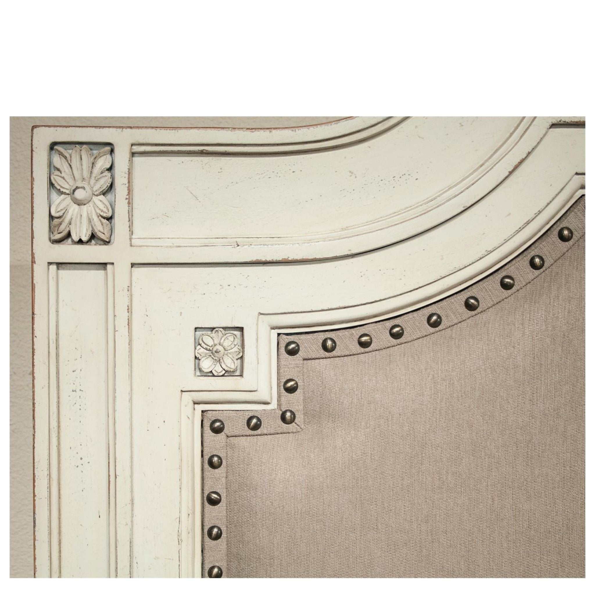 Upholstered Carved King Bed - Thumbnail 3