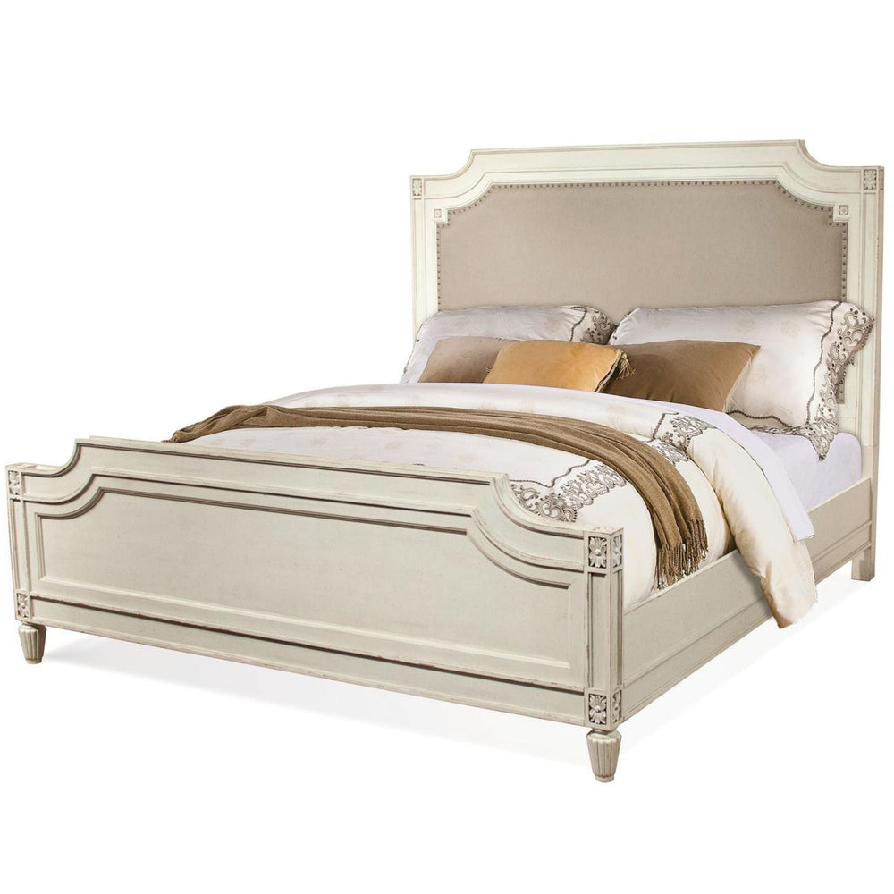 Upholstered Carved King Bed - #shop_name Bed