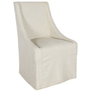 
                
                    Load image into Gallery viewer, Warwick Upholstered Rolling Dining Chair - #shop_name Chair
                
            