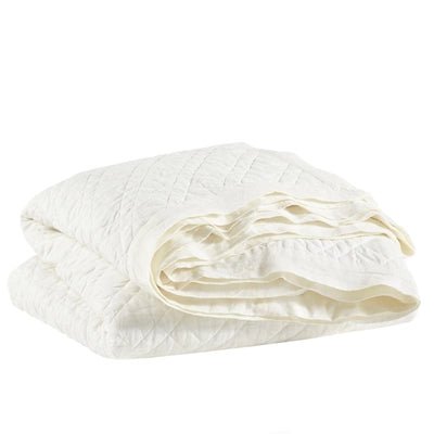 Washed Linen Ivory Quilt - #shop_name Bedding