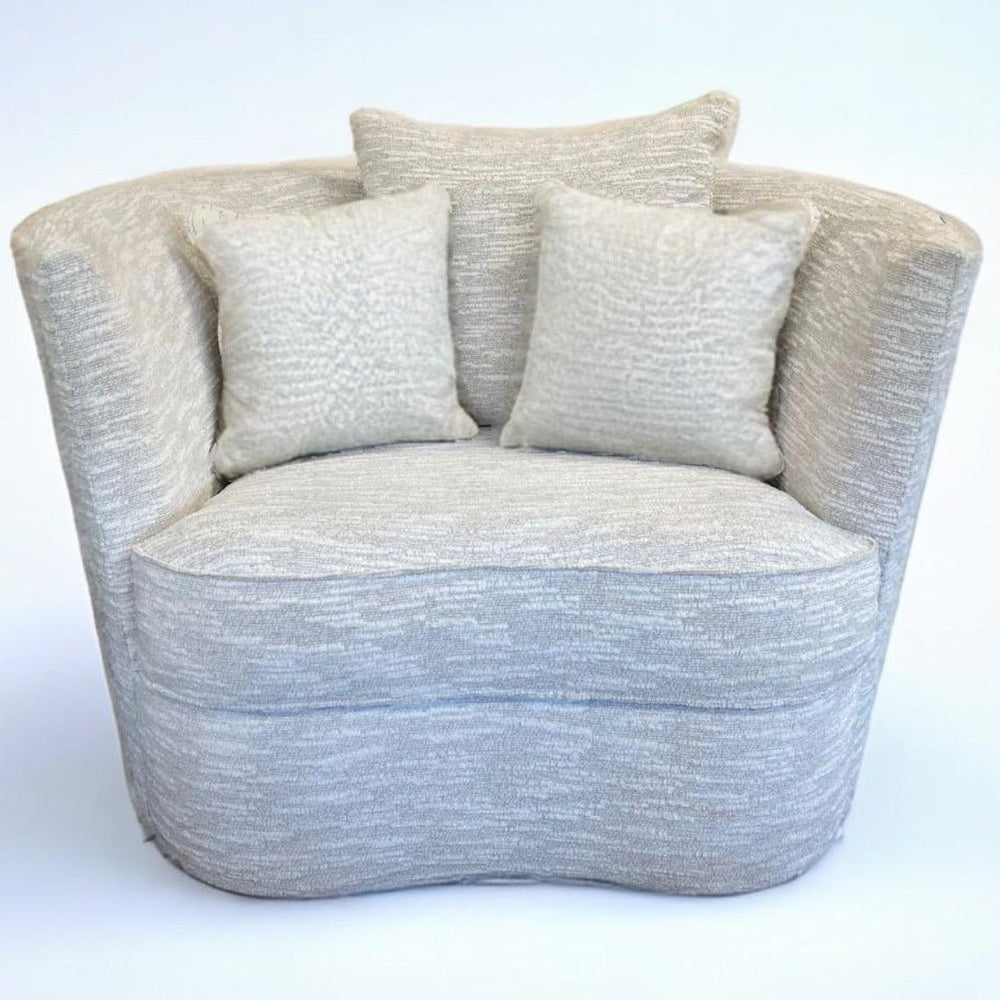 White Bruno Swivel Chair - #shop_name Chair