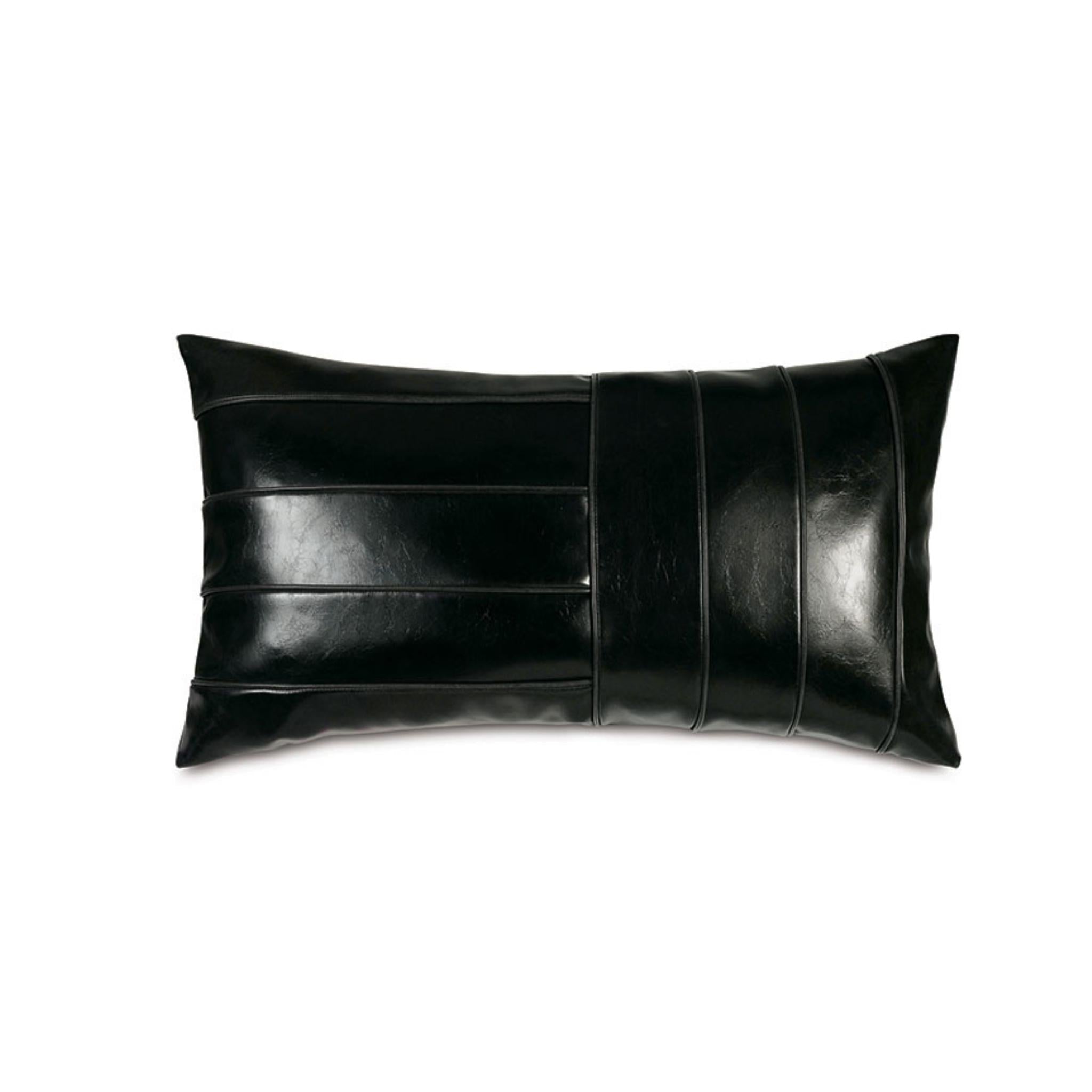 Zelda Faux Leather Decorative Pillow - Thumbnail 3
