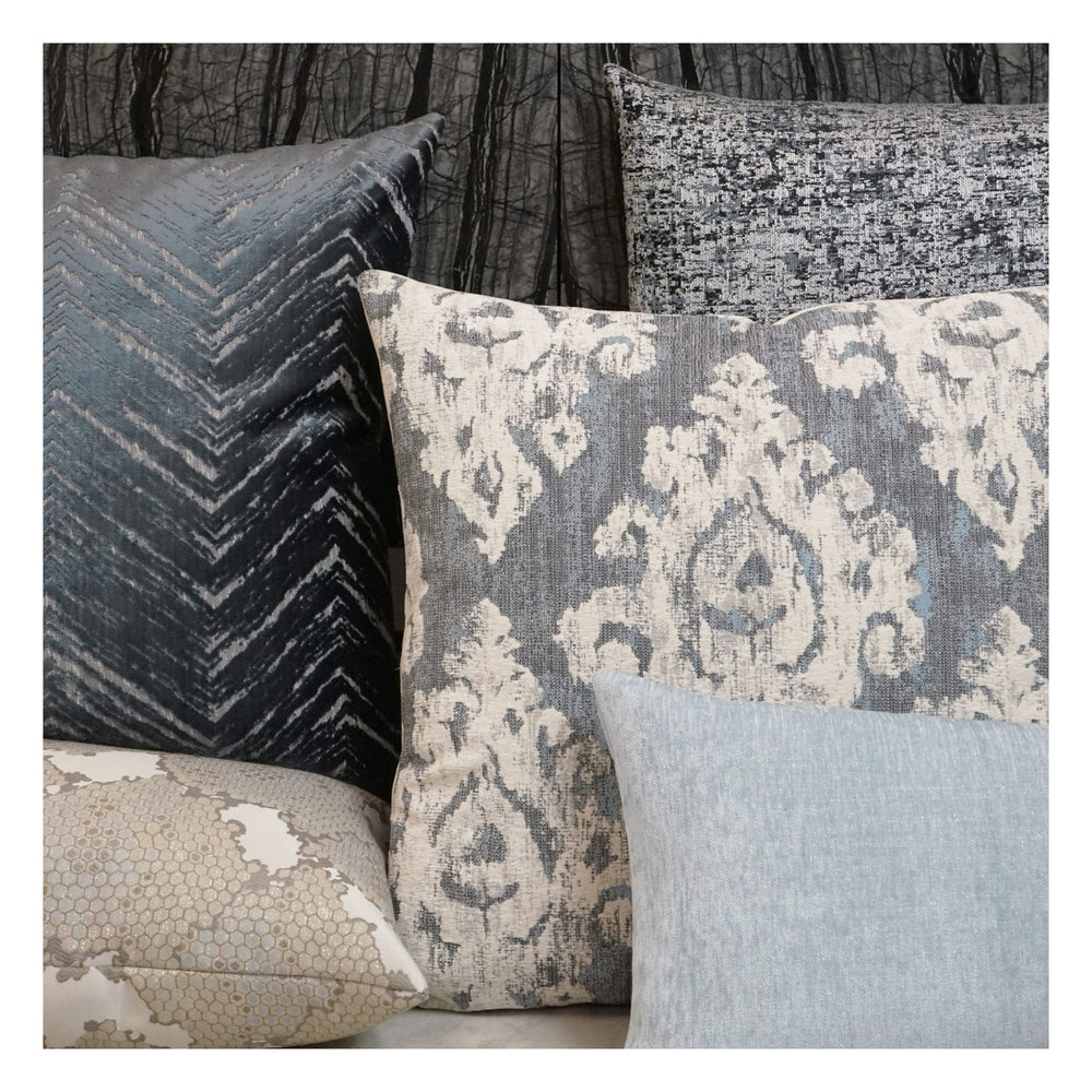 Silver and clearance blue pillows